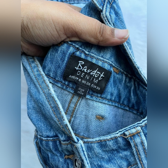 Bardot Denim Rugged Dungaree Jumpsuit - Picture 8 of 10